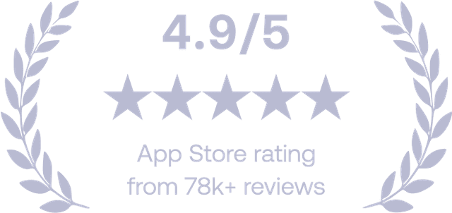 Appstore rating of 4.9